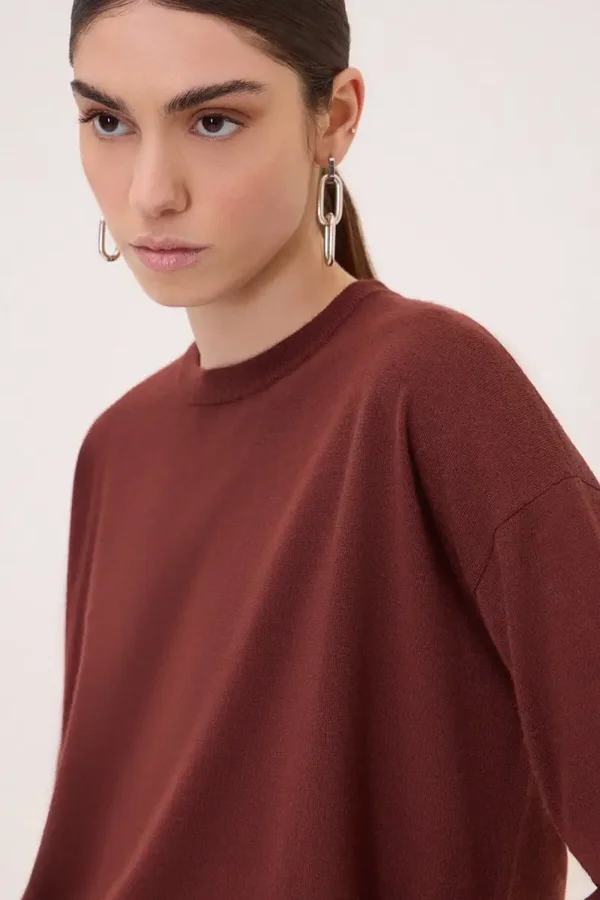 OTTOD'AME mirta pullover cacao