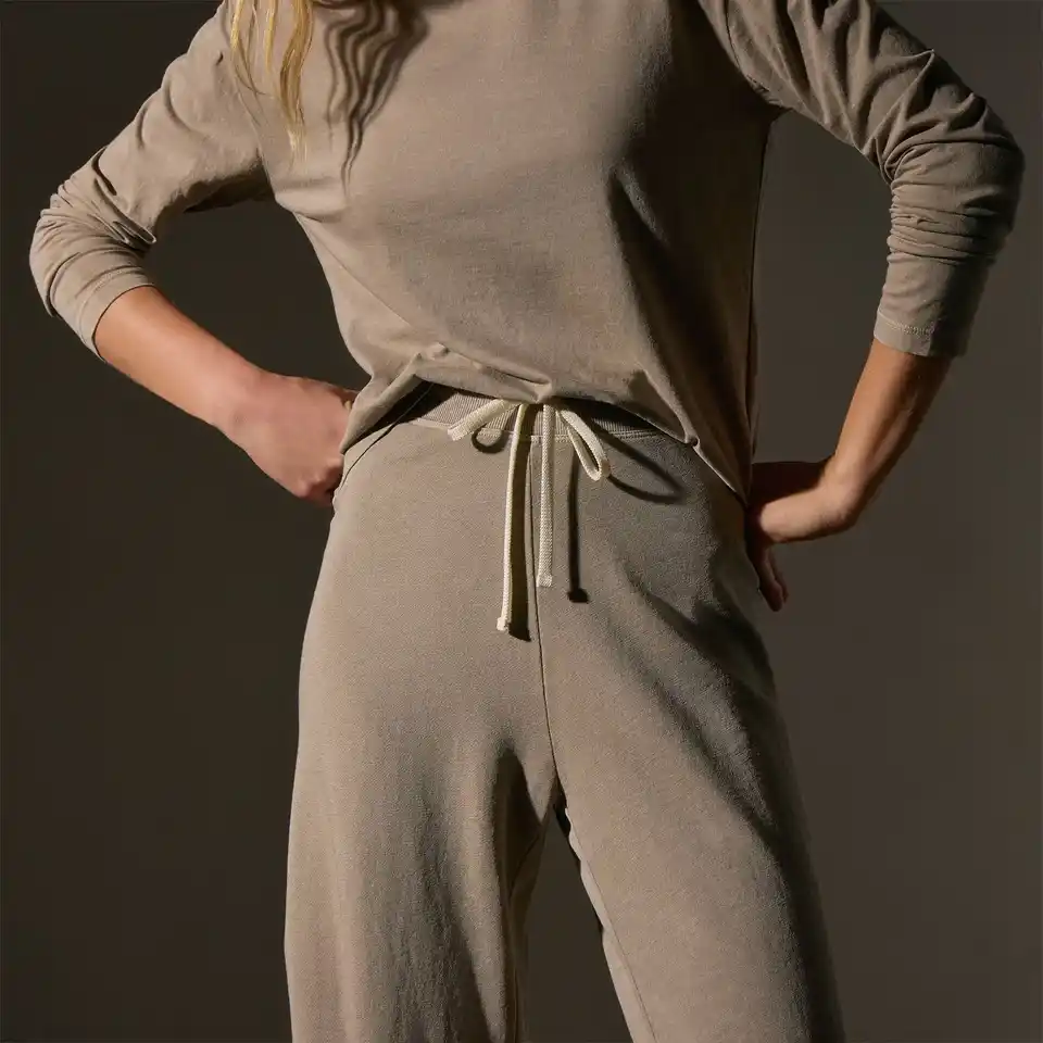 JAMES PERSE wide sweatpants overcast