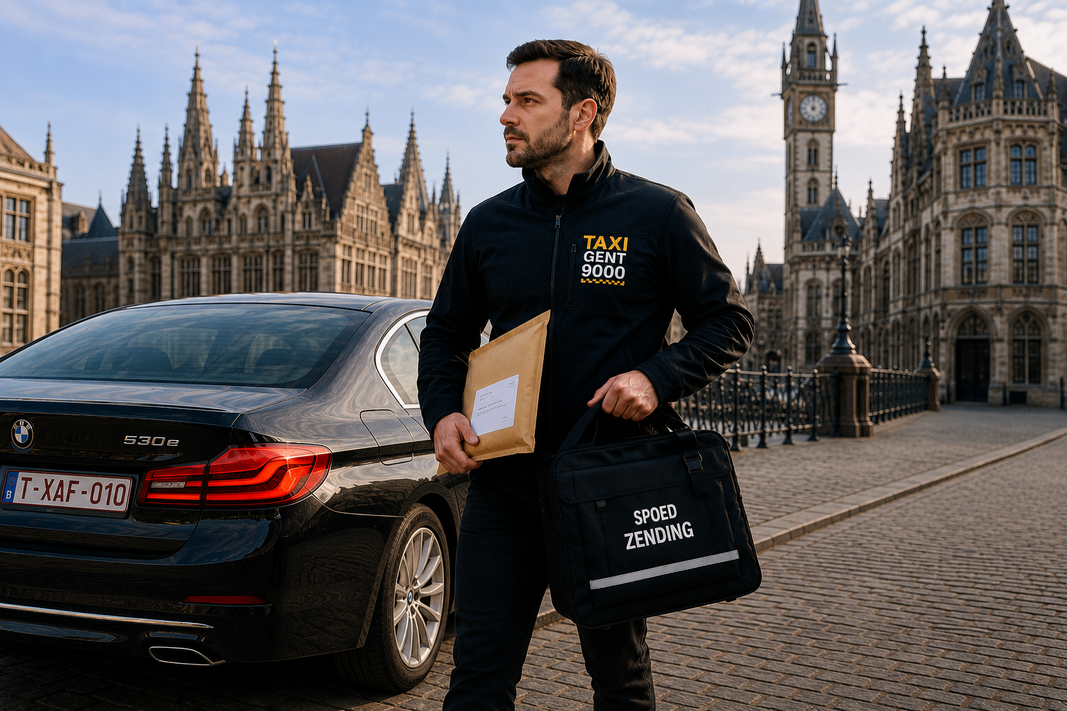 Taxi Gent - Koeriersdienst vanuit Gent centrum - Koeriersdienst Gent - Spoedzending documenten Gent - Pakket Vervoer Gent 