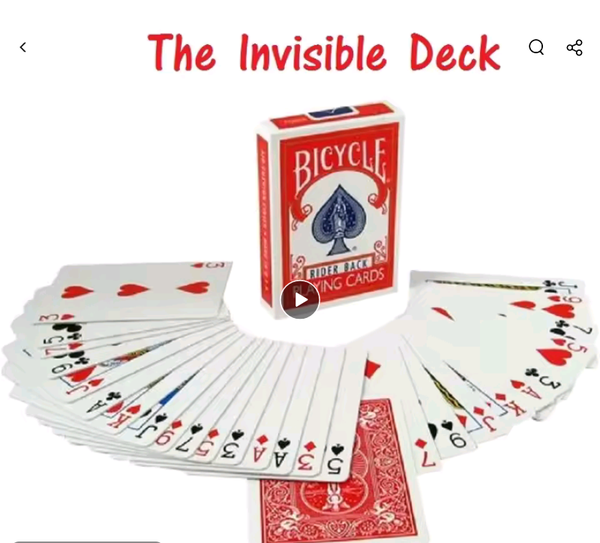 INVISIBLE DECK - MAZZO INVISIBILE