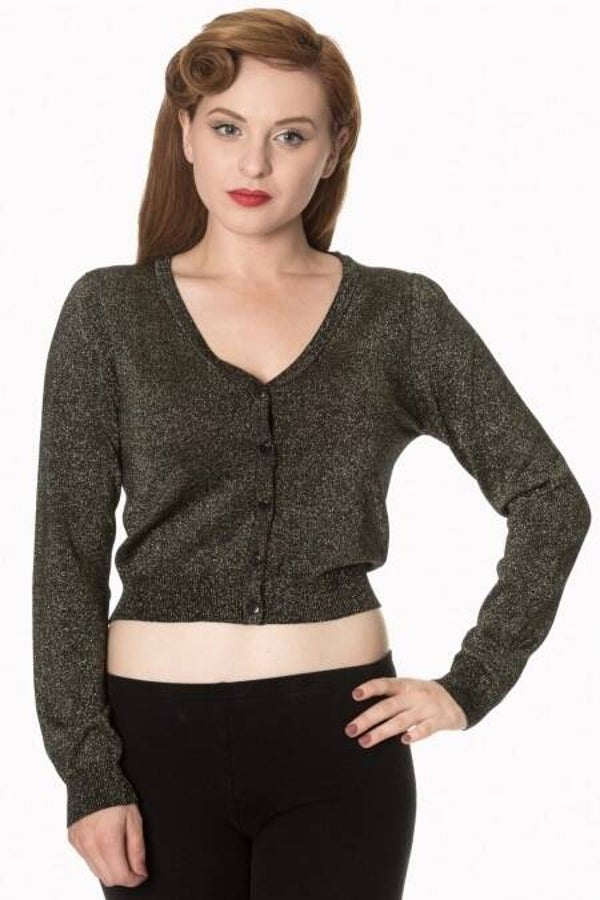 A STARRY NIGHT LONG SLEEVE CARDIGAN Gold