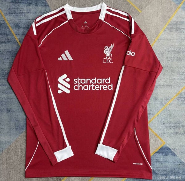 Liverpool home 25/26 long sleeves fans version