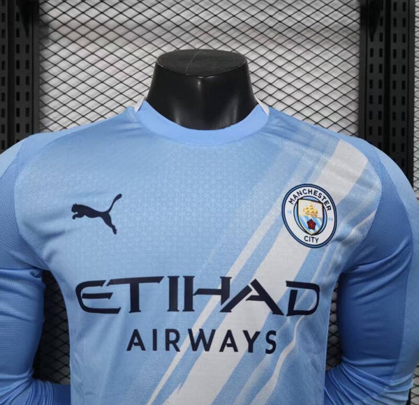 25/26 Manchester City Home Long Sleeves Player Version