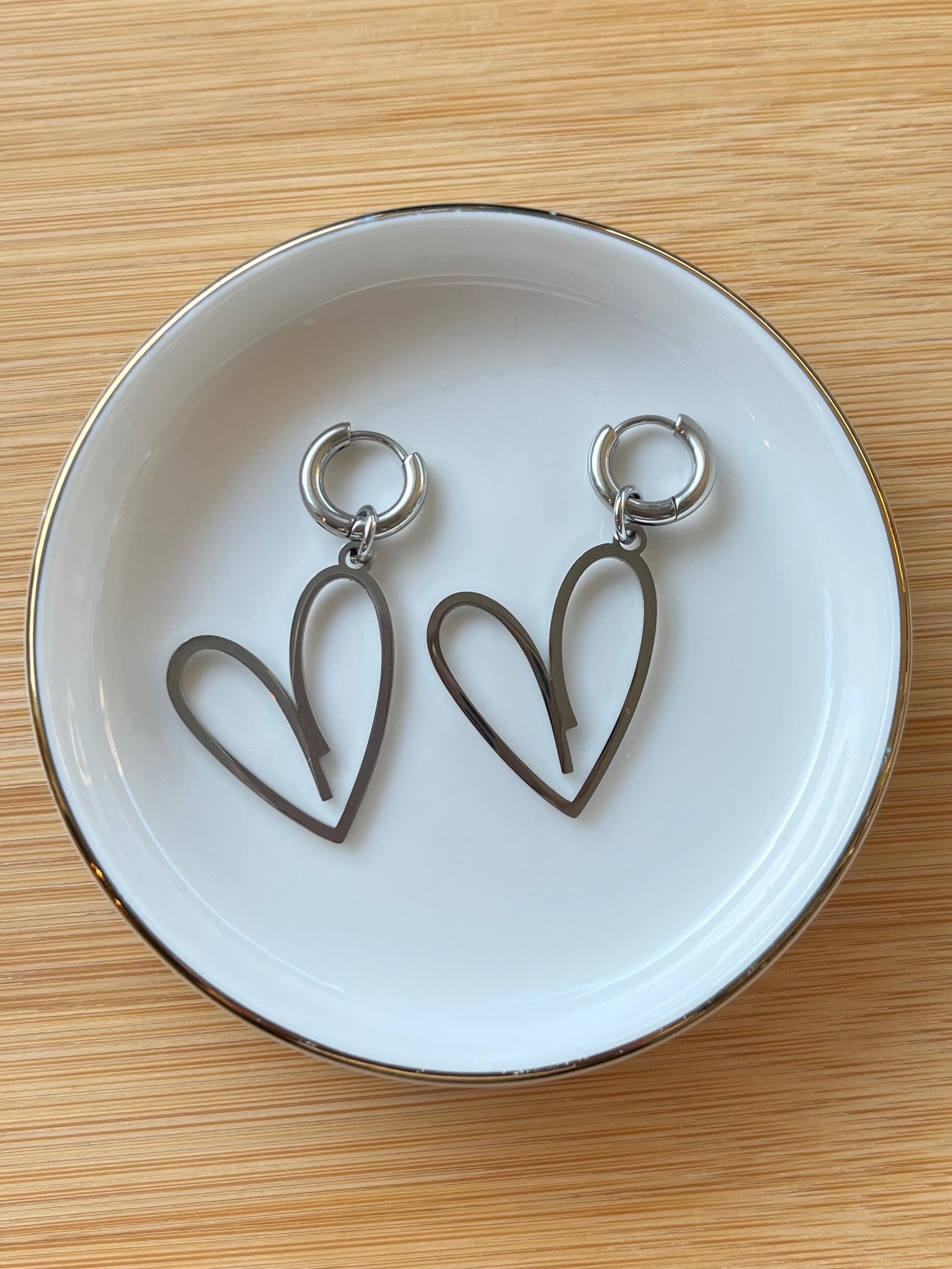 Oorbellen groot hart