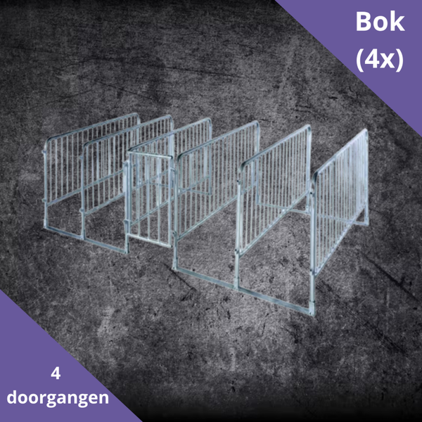 Dranghek doorgang set (4x)