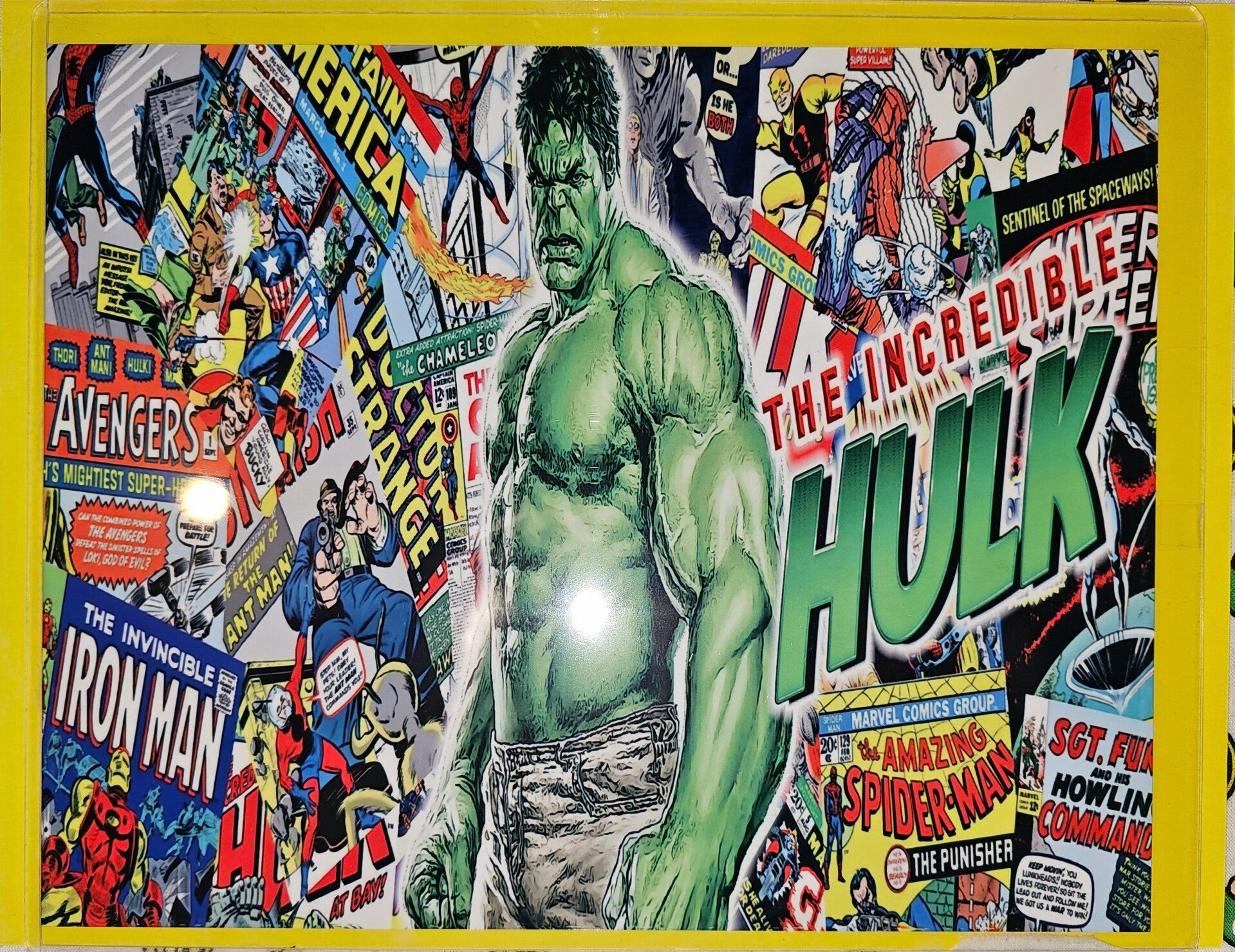 💥 The Incredible Hulk Comic Book Metal Sign 💥