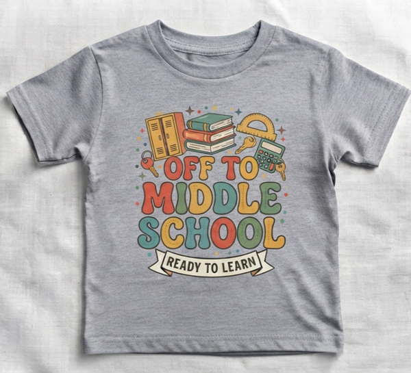 Off to Middle School – Ready to Learn T-Shirt