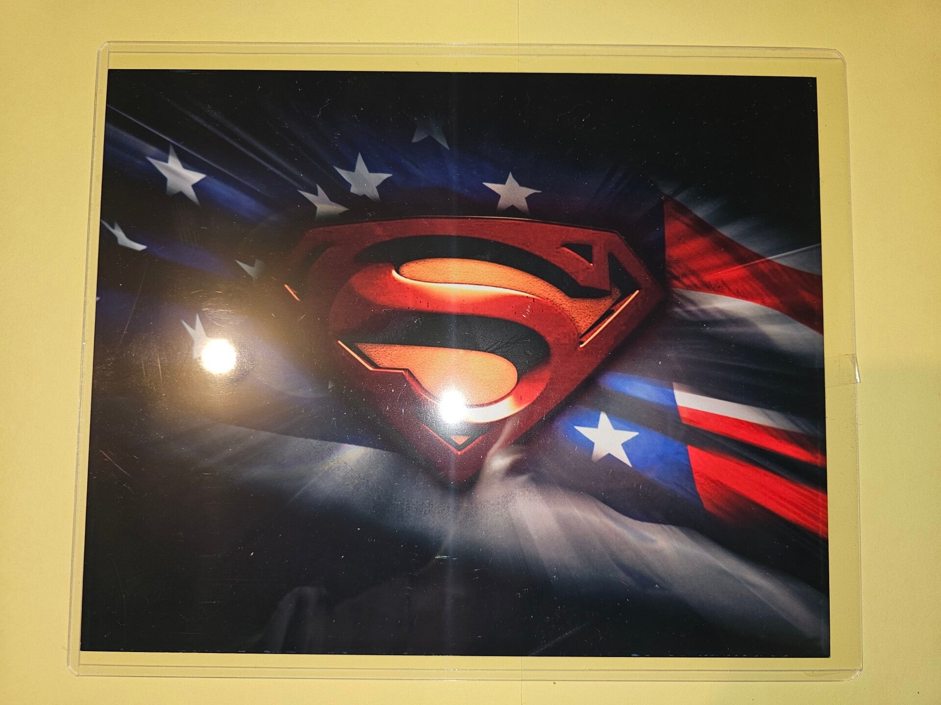 🦸‍♂️ Superman American Flag Metal Sign