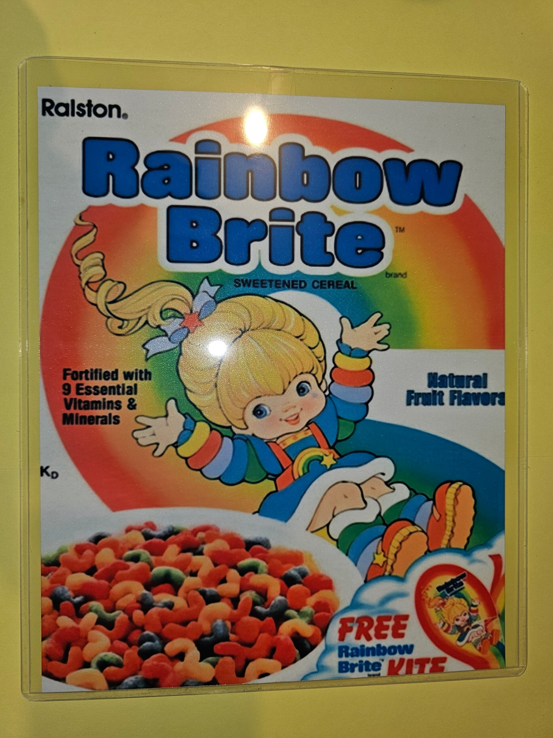 🌈 Rainbow Brite Cereal Poster Metal Sign