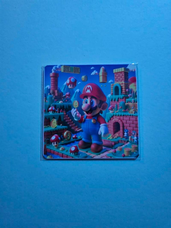 **🍄 Mario World 3"x3" Magnet**