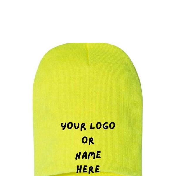 Customizable Beanie w/ one Logo or Design