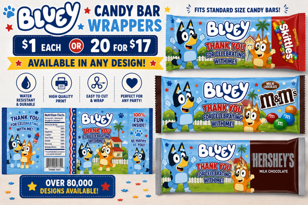 Bluey Candy Covers