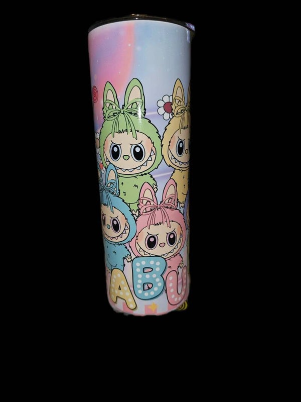 🌈 Labubu – Big Letters 20oz Tumbler 💖✨