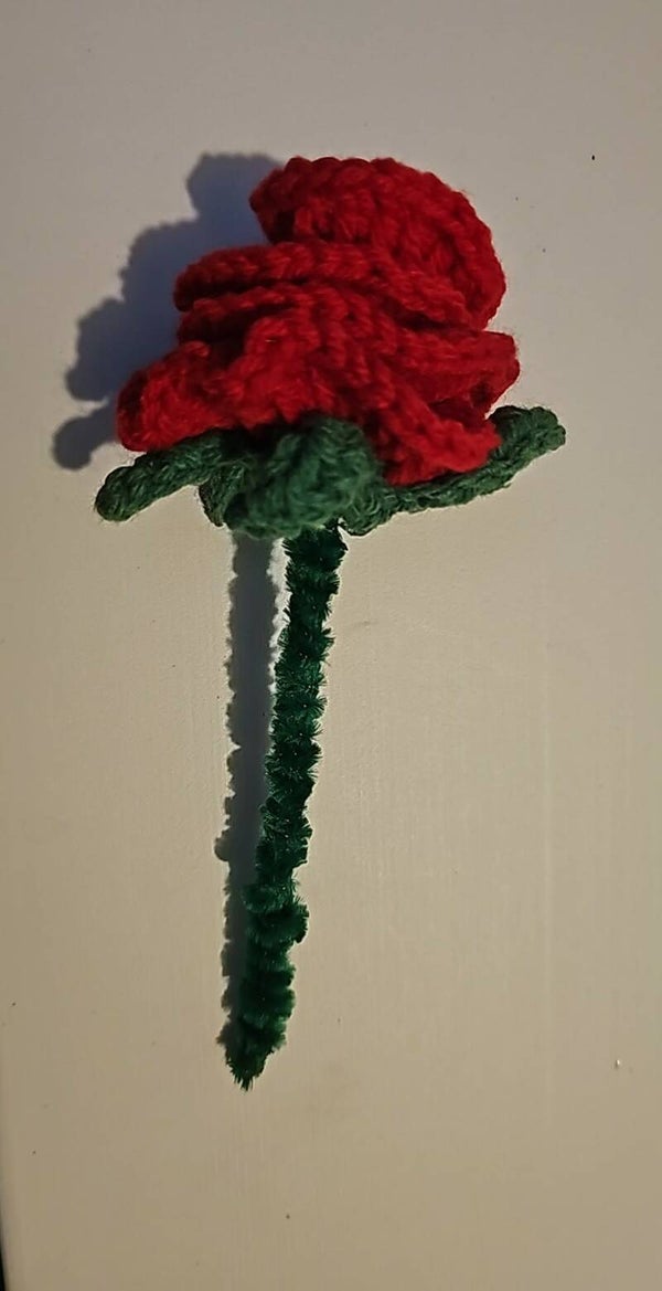 Tiktok Rose Gift Crocheted