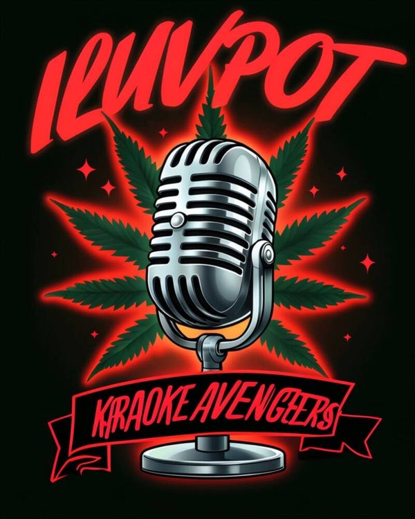 8" x 10" Iluvpot Karaoke Metal Sign