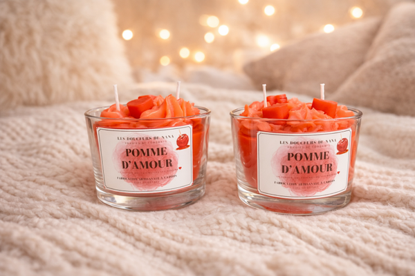 Bougie pomme d'amour