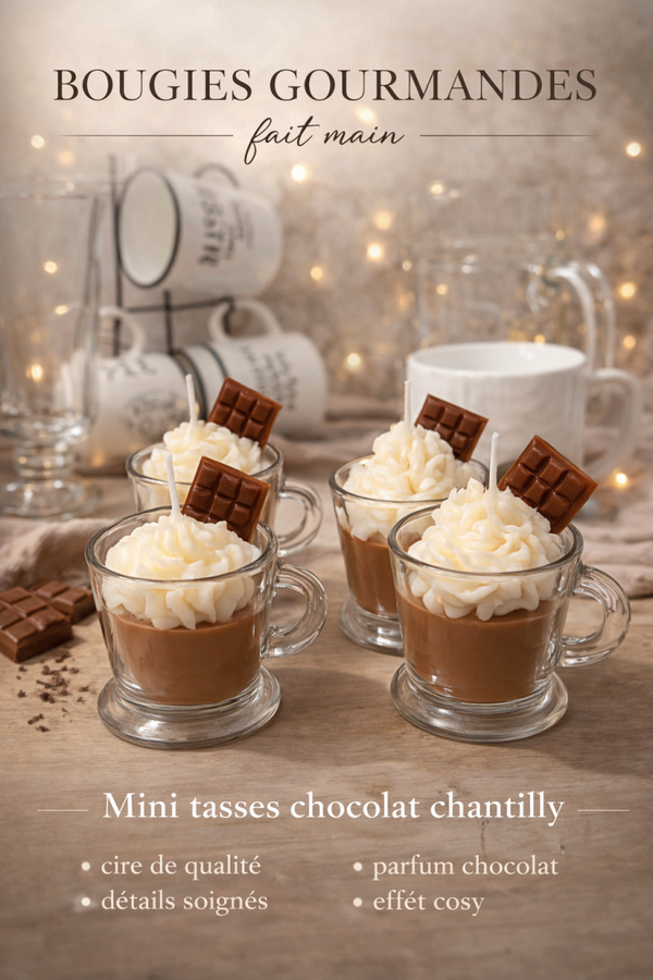 Bougie mini chocolat chaud
