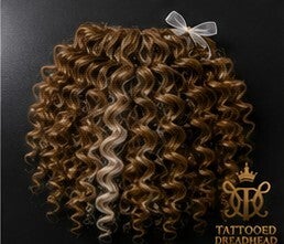 Curly Blonde Ombre Double-Ended Dreads