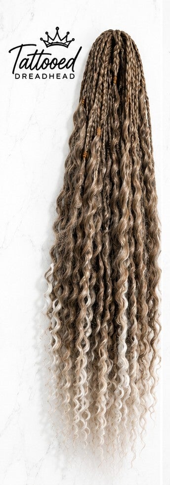 Pre-Worn 28inch Curly Ombre Full Set