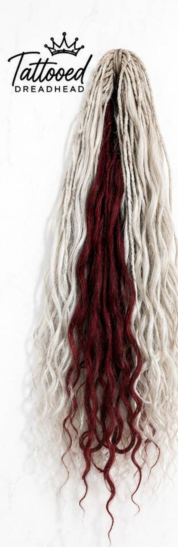 Pre-Worn Boho Beach Wave Dreads, Full Set