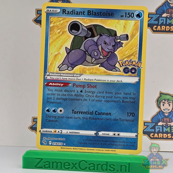 Radiant Blastoise (PGO 018) - Pokémon GO