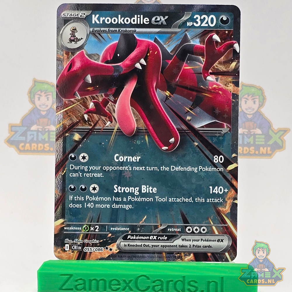 Krookodile ex (CRI 055) - Chaos Rising