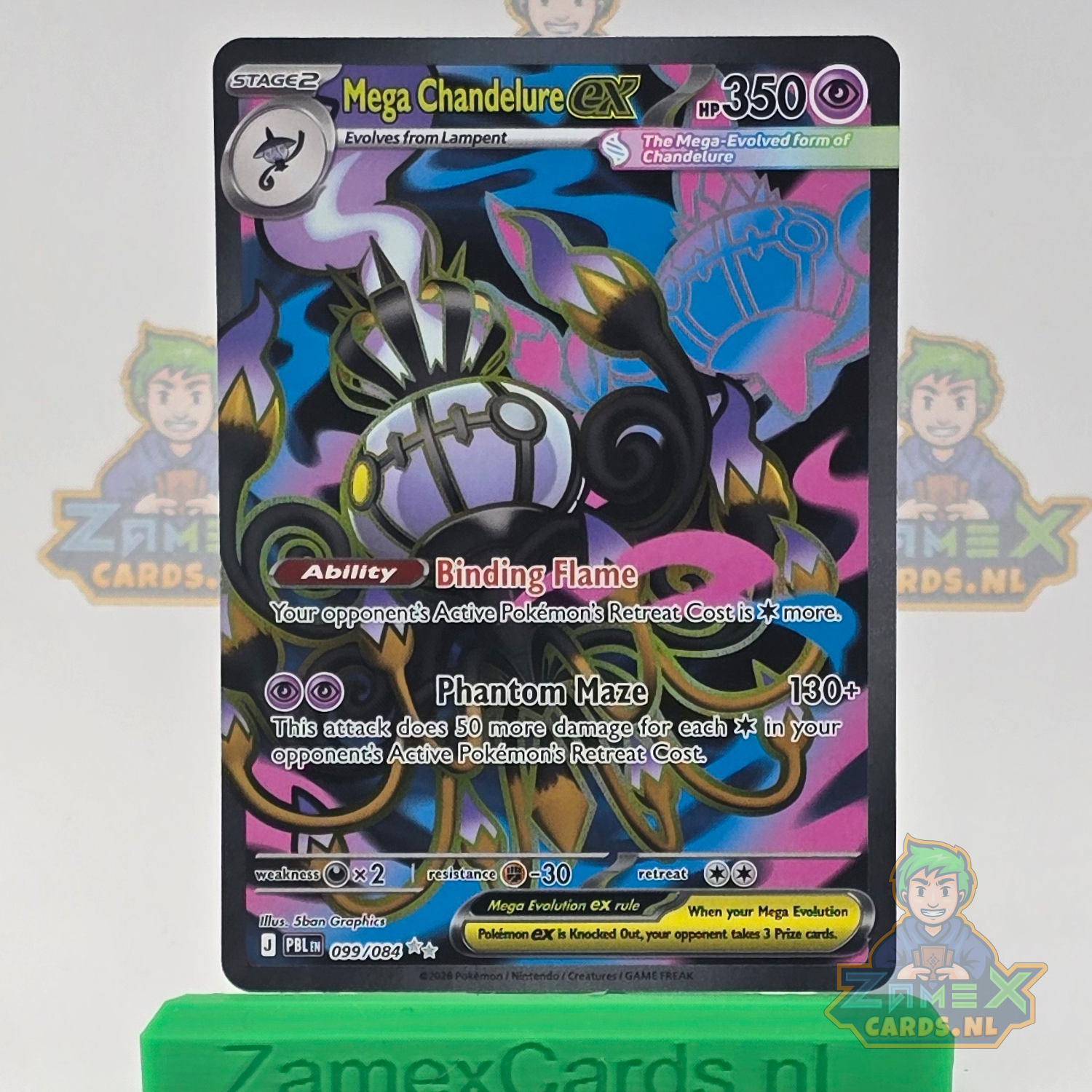 Mega Chandelure ex (PBL 099) - Pitch Black