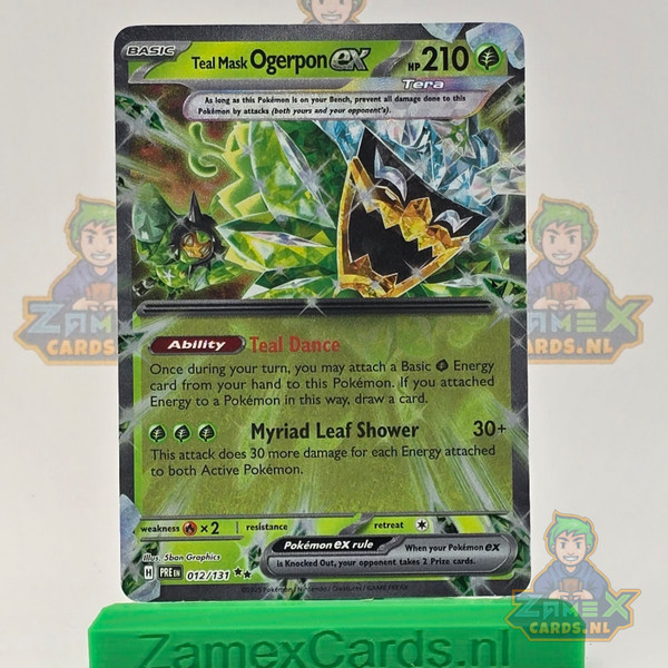 Teal Mask Ogerpon ex (PRE 012) - Prismatic Evolutions