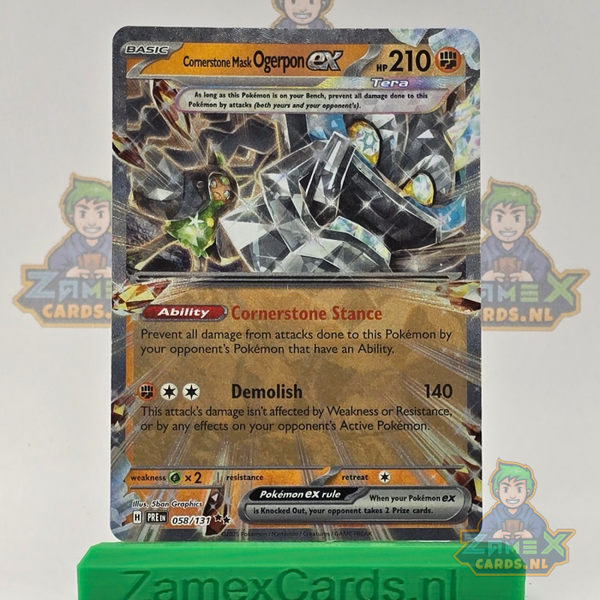 Cornerstone Mask Ogerpon ex (PRE 058) - Prismatic Evolutions