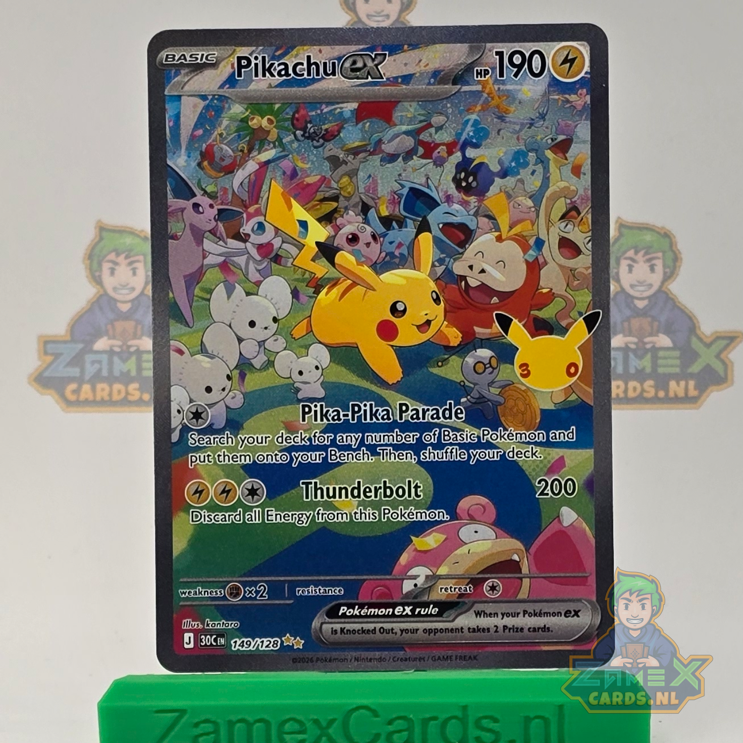 Pikachu ex (30C 149) - 30th Celebration