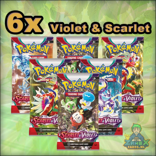 6x Scarlet & Violet  Booster Packs