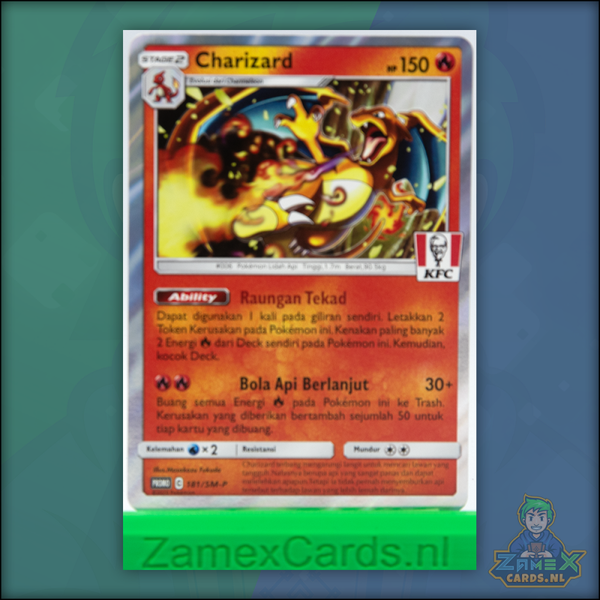 Charizard - KFC - Kentucky Fried Chicken - 181/SM-P Promo Card