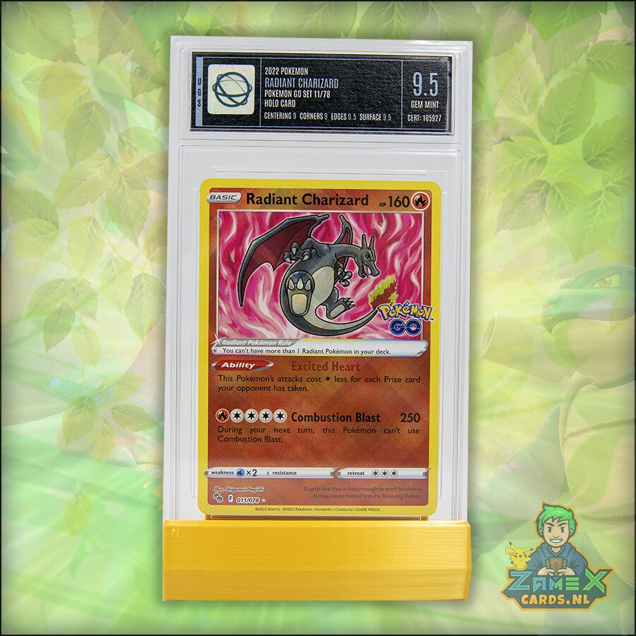 UGS 9.5 Graded Radiant Charizard - Pokémon GO - 011/078
