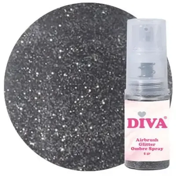 Diva Airbrush Glitter Ombre Spray Black 11 - 5gr