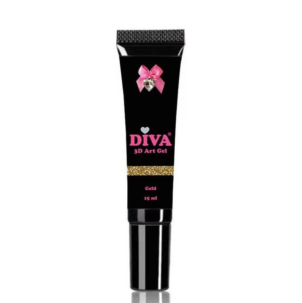 DIVA 3D Art Gel Gold 15ml