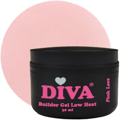 DIVA Builder Gel LOW HEAT 3-in-1 PINK LACE 30ml