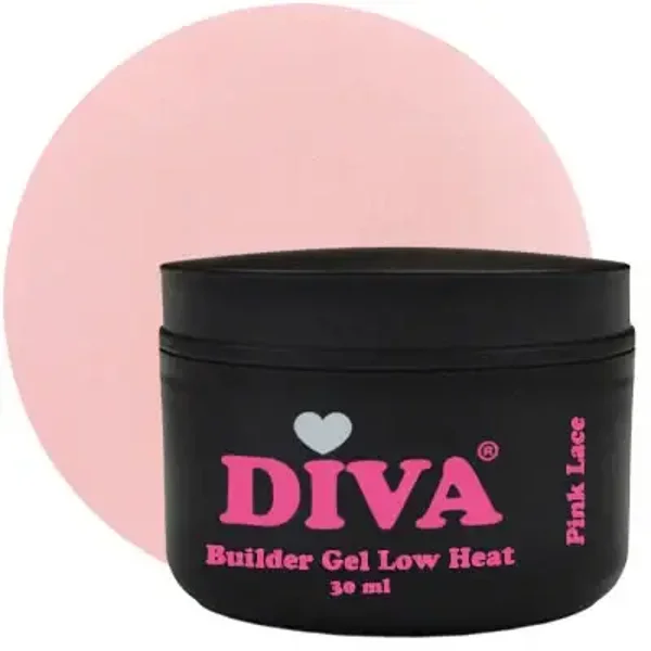 DIVA Builder Gel LOW HEAT 3-in-1 PINK LACE 30ml