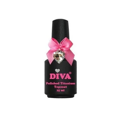 Diva UV Polished Titanium Topcoat  15 ml