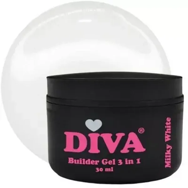 DIVA Builder Gel LOW HEAT3-in-1 SOFT WHITE 30ml