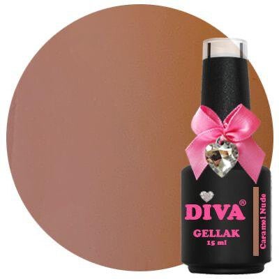 Diva Gellak Velvet Vally - Caramel Nude - 15ml
