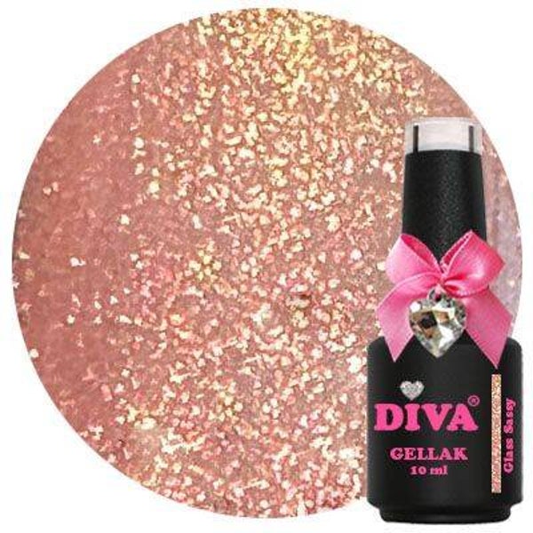 DIVA Gellak Glitter Glass Collection - Sassy