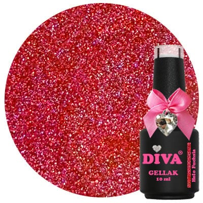 Diva Gellak Holo Rainbow Colorful-Fuchsia 10ml