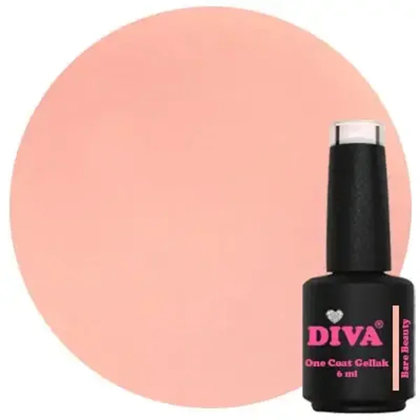 DIVA One Coat Gellak Bare Bloom Palette - Bare Beauty 6ml