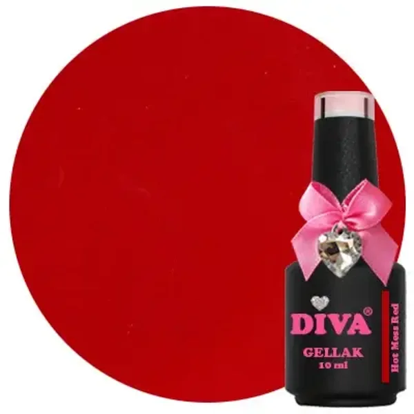 DIVA Gellak Too Hot To Handle - Hot Mess Red 10 ml