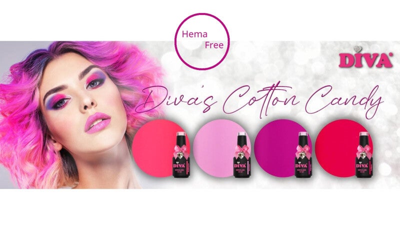 Diva Gellak Diva's Cotton Candy Collection - 10ml