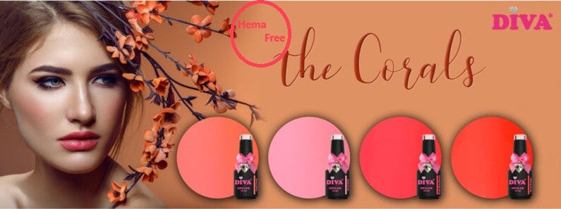 DIVA Gellak The Corals Collection 4x10ml