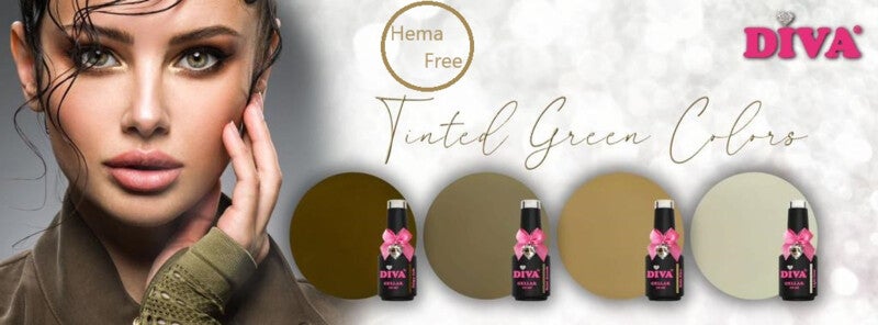 Diva Gellak Tinted Green Colors Collection-10ml