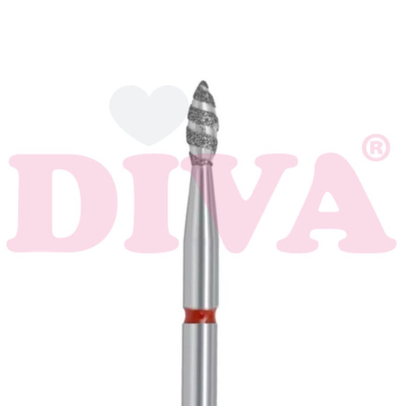 Diva Tornado Drop Diamond Bit Fine Red