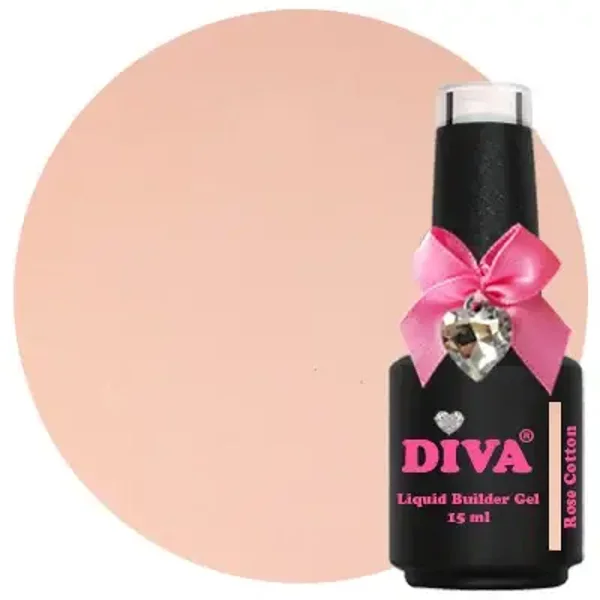 Diva Liquid Builder Gel - Rose Cotton 15ml