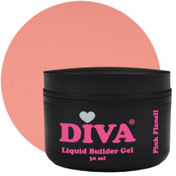 Diva Liquid Builder Gel - Pink Flanell 30ml